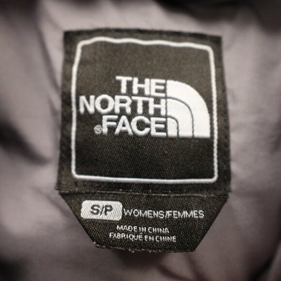The North Face 550 goose down puffer jacket women's small ice silver blue - Picture 5 of 16